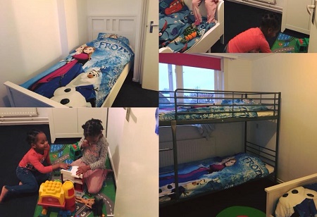 Opgeknapte slaapkamer